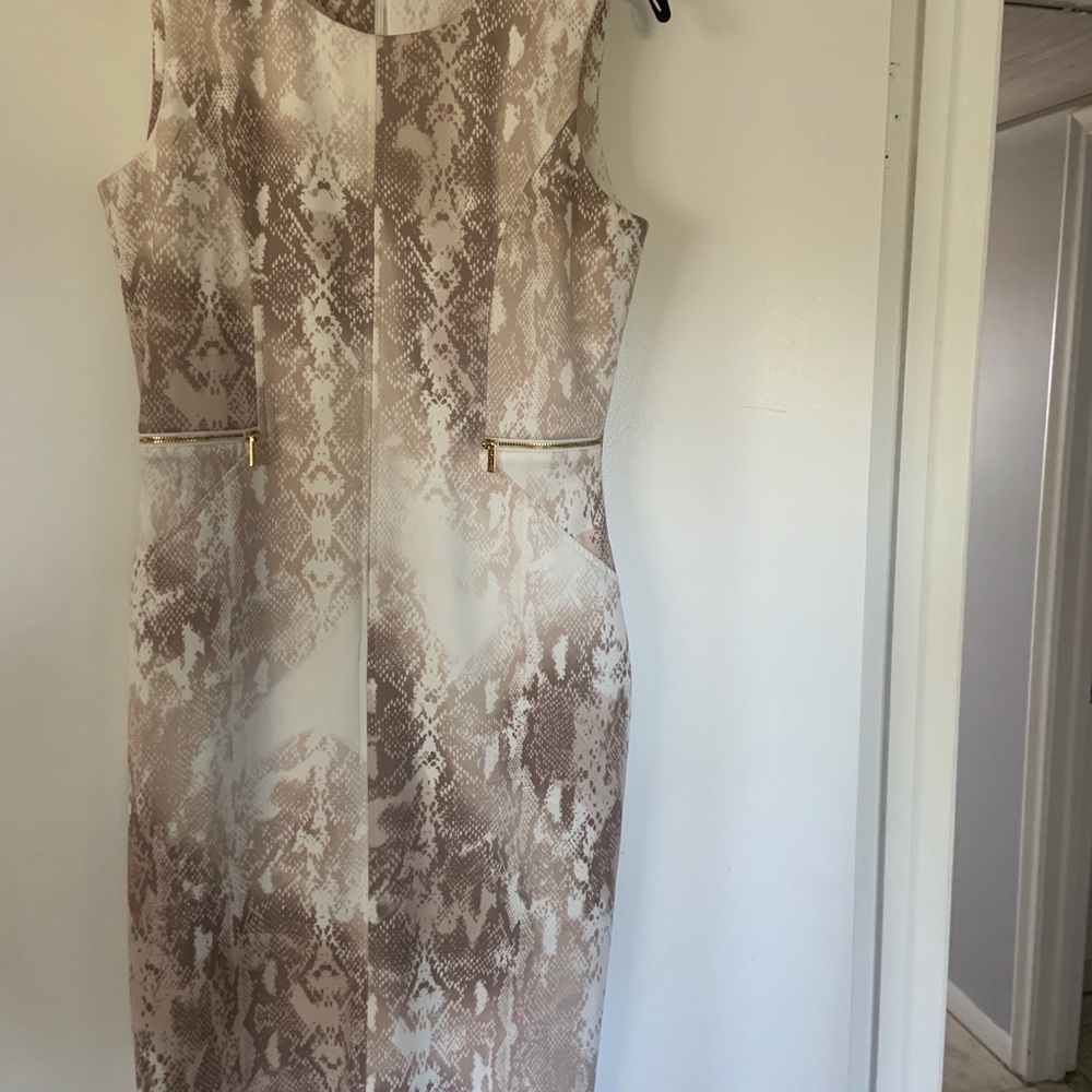 Calvin Snakeskin print bodycon dress - Picture 2 of 2
